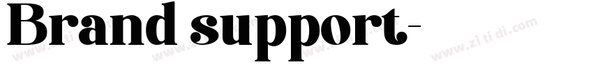 Brand support字体转换